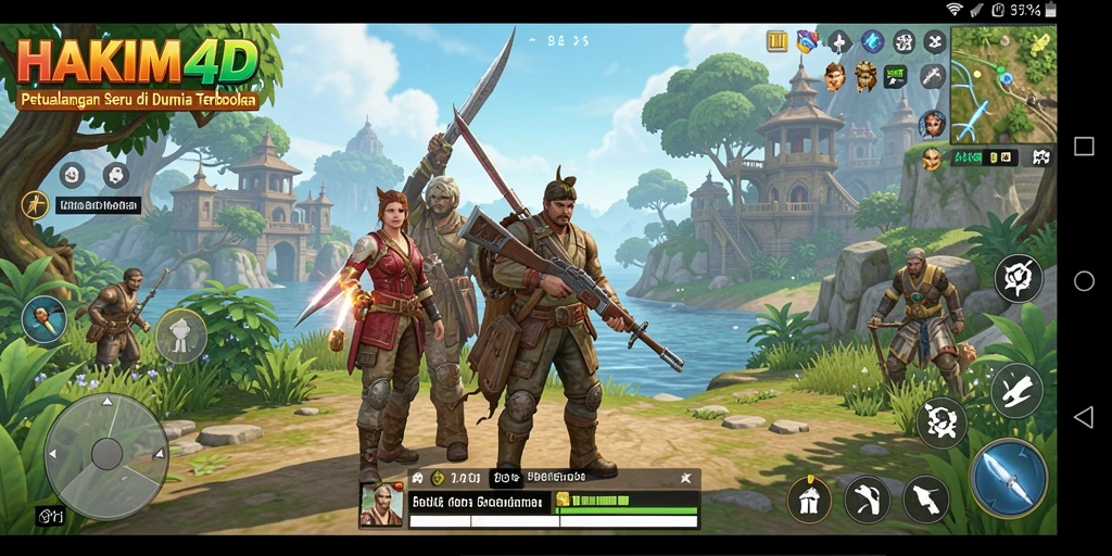 Tampilan menakjubkan dari gameplay HAKIM4D di dunia terbuka.