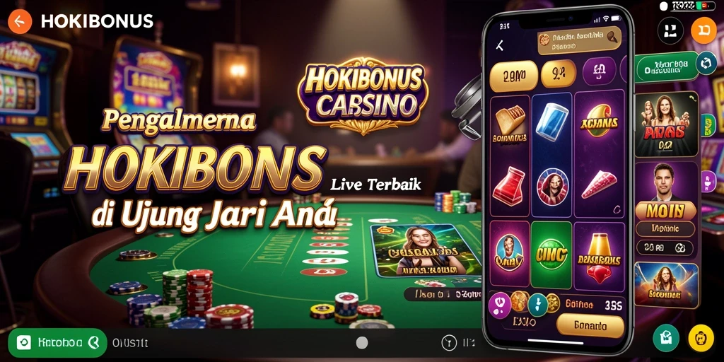 Tampilan gameplay HOKIBONUS yang menggembirakan di Live Casino.