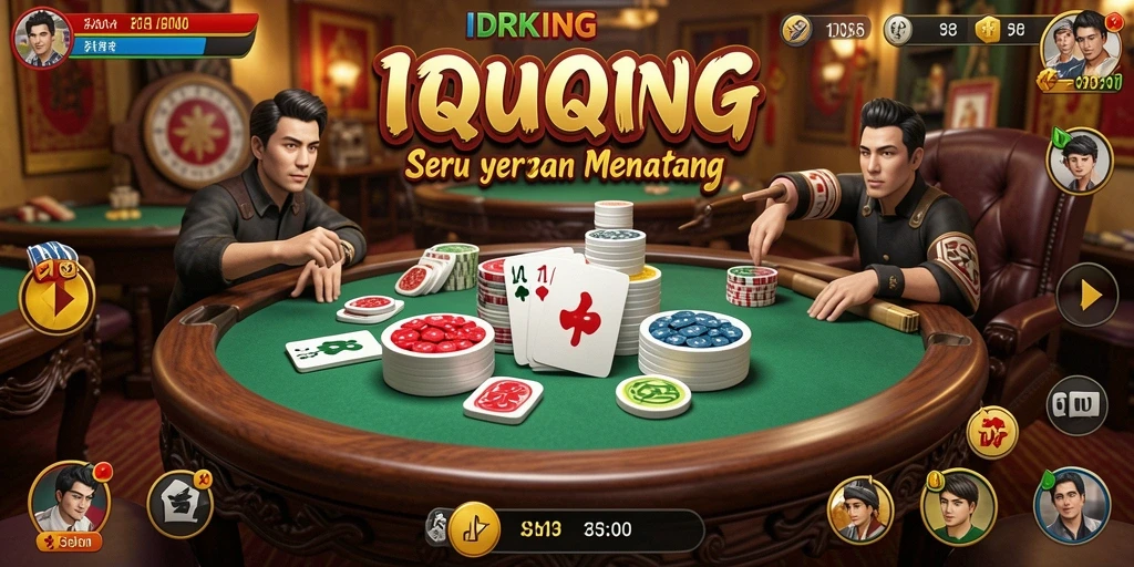 Screenshot gameplay QiuQiu IDRKING menampilkan aksi seru dan strategi permainan.
