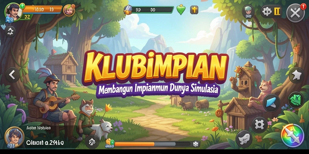 Tampilan gameplay KLUBIMPIAN yang memukau dan interaktif.