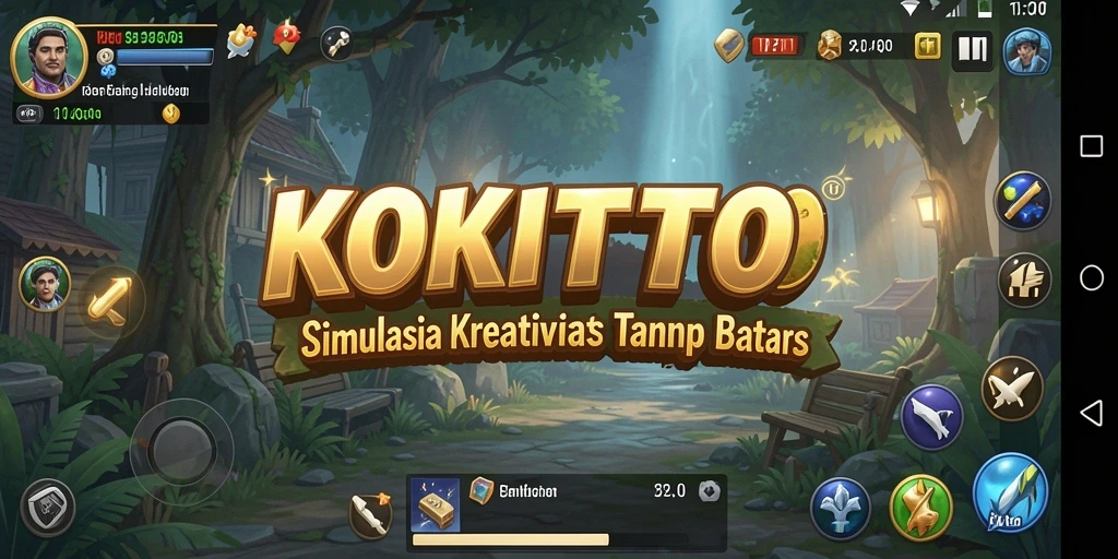 Tangkapan layar gameplay KOKITOTO menampilkan kreativitas tanpa batas.