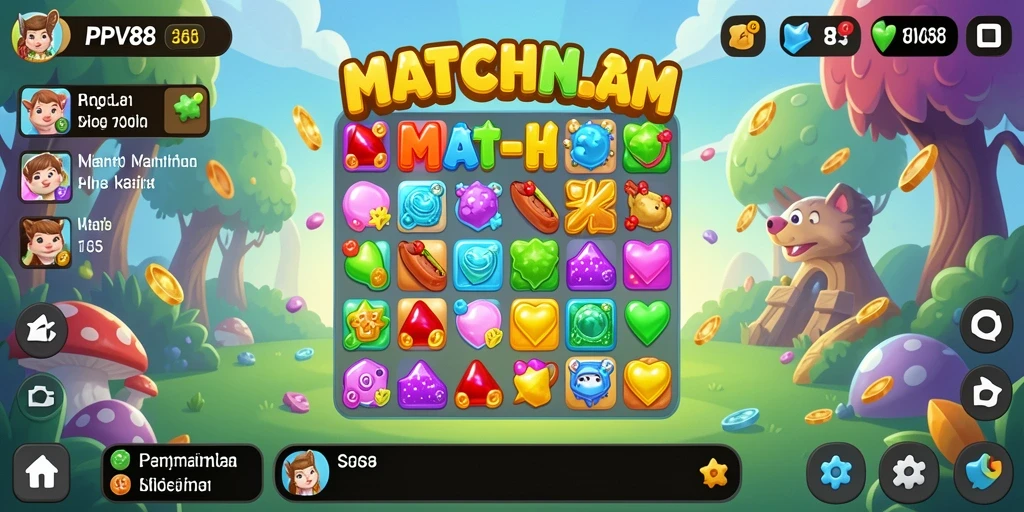 Tampilan gameplay menyenangkan dalam PPV88 dengan desain warna-warni.