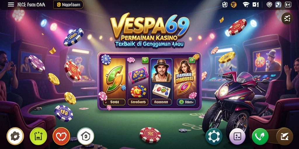 Tampilan gameplay menarik dari VESPA69 di layar.